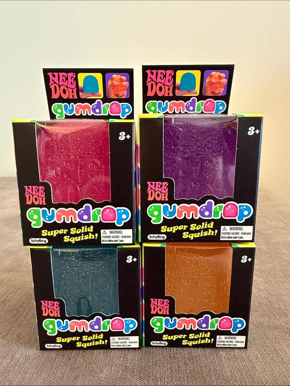 NeeDoh Gumdrop Super Solid Squish! | Bundle Of All 4 Colors